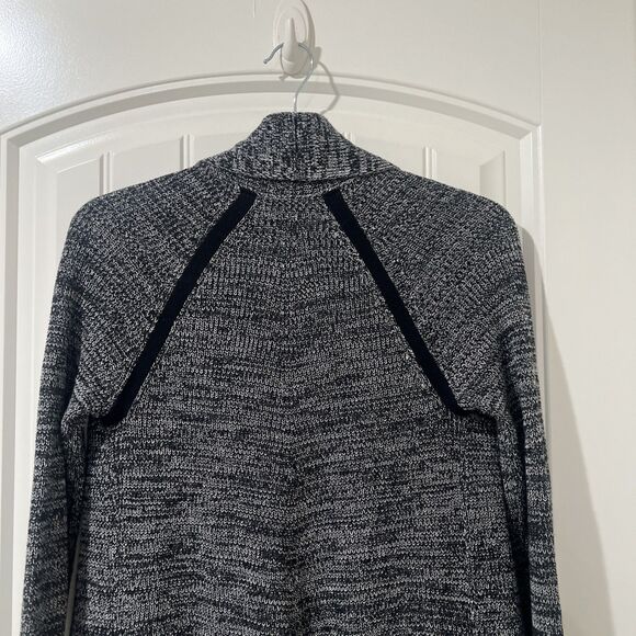 Athleta Women’s Open Front Cardigan Sweater Size XXS Black & Gray Knit - Picture 4 of 6
